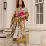 Delphinium Viscose Kimono Robe With Floral Print, thumbnail 3 of 3