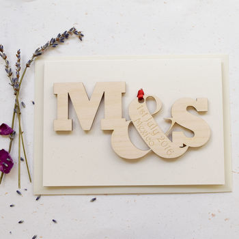 Personalised Entwined Letters Anniversary Card, 12 of 12