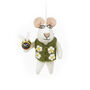 Handmade Felt Isaac The Mouse Decoration, thumbnail 2 of 3