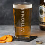 Personalised Football Name Pint Glass, thumbnail 4 of 4