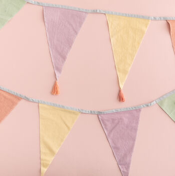 Pastel Fabric Party Bunting, 2 of 2