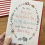 Personalised Very 1st Valentine's Day Grandad Card, thumbnail 3 of 3