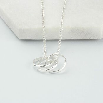 30th Birthday Sterling Silver Ring Necklace, 5 of 7