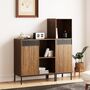 Sideboard, Storage Cabinet With One Door And Adjustable, thumbnail 4 of 9