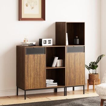 Sideboard, Storage Cabinet With One Door And Adjustable, 4 of 9