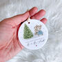Our First Christmas Married Gift Ceramic Ornament, thumbnail 4 of 7