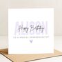 Personalised Name Birthday Card For Granddaughter, thumbnail 2 of 7