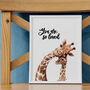 You Are So Loved Giraffe Nursery Print, thumbnail 1 of 6