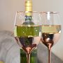 Personalised Rose Gold Wine Glass, thumbnail 2 of 3