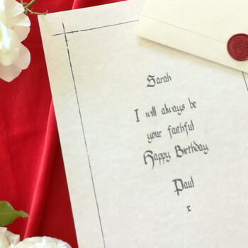 Traitors Style Birthday Faithful Love Letter, 7 of 9