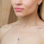 Hexagon Blue Topaz 925 Sterling Silver Necklace, thumbnail 1 of 3