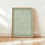 Rappers Delight, Sugarhill Gang Song Lyrics Wall Art, thumbnail 5 of 9