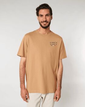 Custom Coordinates Organic Cotton Heavy Unisex T Shirt, 9 of 12