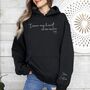 Personalised I Wear My Heart On My Sleeve Unisex Hoodie With Names On Sleeve, thumbnail 1 of 5