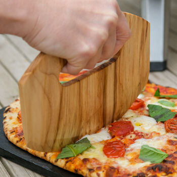 Wooden Pizza Cutter In Sycamore, 3 of 6