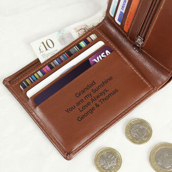 Personalised Leather Wallet, 2 of 12