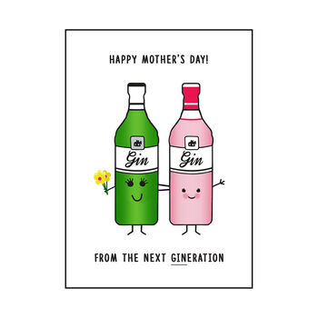 'Next Gineration' Funny Mother's Day Card, 3 of 4