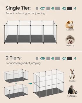 Pet Playpen Small Animal Cage Enclosure, 3 of 5