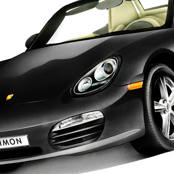Personalised Porsche Car Print, 4 of 6
