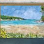 Maenporth Beach, Falmouth, Upcycled Collage Card, thumbnail 1 of 3