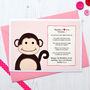 'Monkey Love You Because' Personalised Birthday Card, thumbnail 2 of 3