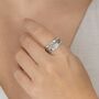 Personalised Sterling Silver Feather Spinner Ring – 10mm, thumbnail 1 of 9