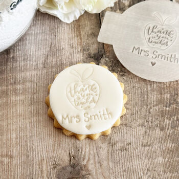 Personalised Teacher Thank You Icing Fondant Embosser, 6 of 7