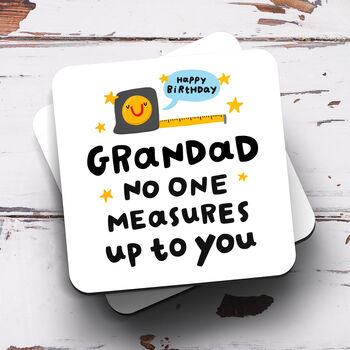Personalised Birthday Mug 'Grandad No One Measures Up', 3 of 3