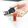 Personalised Leather Keychain – Custom Engraved Gift, thumbnail 4 of 6