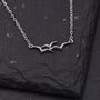 Sterling Silver Albatross Pendant Necklace, thumbnail 3 of 12