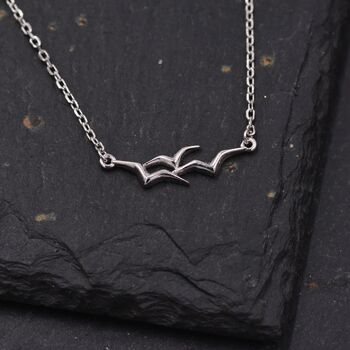 Sterling Silver Albatross Pendant Necklace, 3 of 12