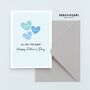Personalised Two Hearts Father's Day Card, thumbnail 3 of 5