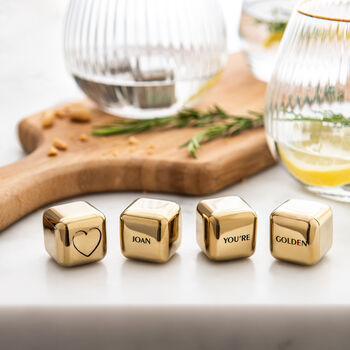 Personalised Steel Ice Cubes , 50th Birthday Gift, 8 of 12