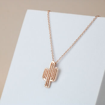 Cactus Pendant Necklace, 2 of 5