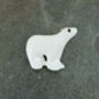 Polar Bear Animal Brooch, thumbnail 1 of 4