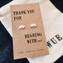 Silver Bear Earrings. Thank You Gift, thumbnail 3 of 3