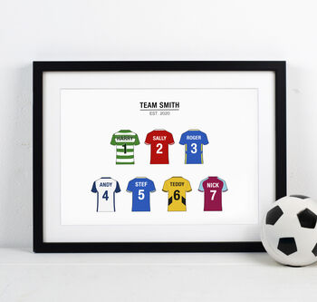 Personalised Football Team Print, 5 of 6