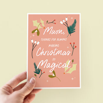 Magical Christmas Card For Mum, 3 of 5