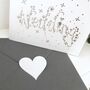 Laser Cut Wedding Word Love Diamond Card, thumbnail 12 of 12