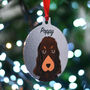 Cocker Spaniel Christmas Dog Decoration Personalised, thumbnail 8 of 12