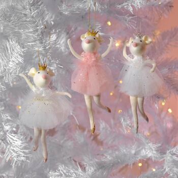 Christmas Fairy Mouse In Tutu Dress Decoration, 2 of 2