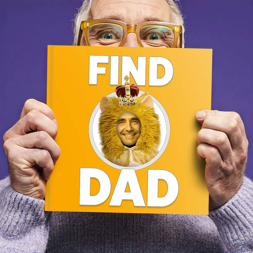 Personalised Dad Gift Book 'Find Dad', 1 of 9