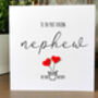 Personalised Birthday Card For Special Nephew, Handmade Card For Him, thumbnail 2 of 3