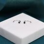 2mm Black Diamond Cz Huggie Hoop Earrings, thumbnail 4 of 12