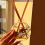 Glass Botanical Reed Diffuser, Rose Or Lavender Scents, thumbnail 2 of 9