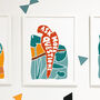 'Ask More Questions' Kids Positive Parrot Nursery Print, thumbnail 2 of 4