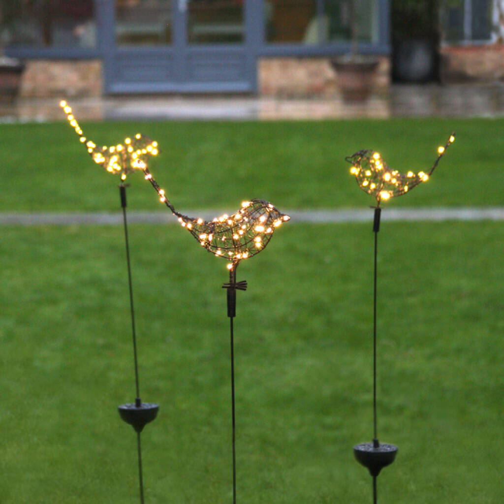 solar powered robin stake light