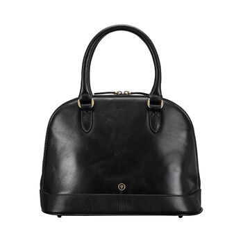 Ladies Classic Leather Handbag 'Rosa', 3 of 12