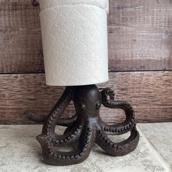 Ozzy Octopus Wall Dispenser And Floor Loo Roll Holder, 8 of 8