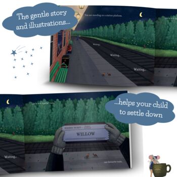 'The Sleepytown Express' Personalised Storybook – A Calming Bedtime Journey, 5 of 12